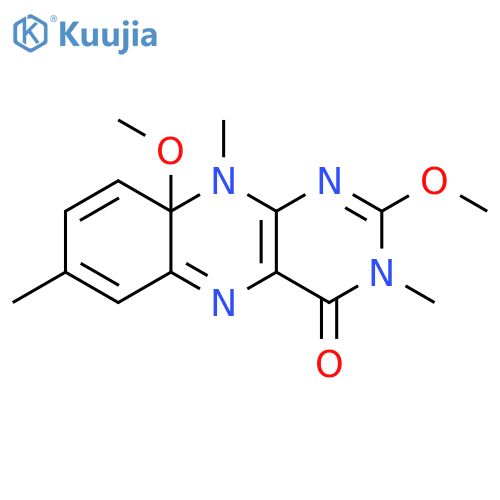 Benzo[g]pteridin-4(3H)-one,9a,10-dihydro-2,9a-dimethoxy-3,7,10-trimethyl- structure