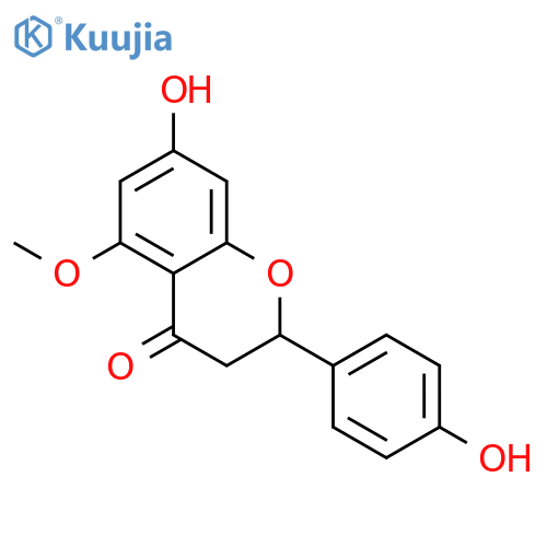 7-hydroxy-2-(4-hydroxyphenyl)-5-methoxy-2,3-dihydro-4H-chromen-4-one structure