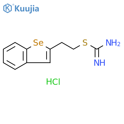 Carbamimidothioic acid, 2-benzo[b]selenophene-2-ylethyl ester, monohydrochloride (9CI) structure