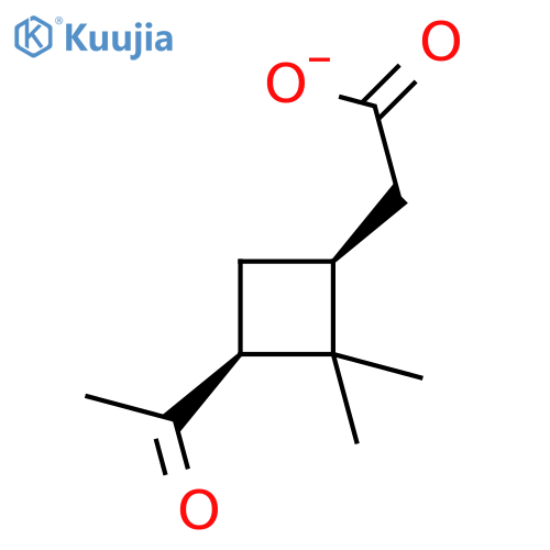 rac-2-(1R,3R)-3-acetyl-2,2-dimethylcyclobutylacetic acid, cis structure