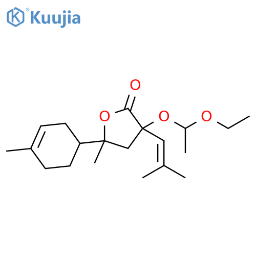 2(3H)-Furanone,3-(1-ethoxyethoxy)dihydro-5-methyl-5-(4-methyl-3-cyclohexen-1-yl)-3-(2-methyl-1-propenyl)- structure