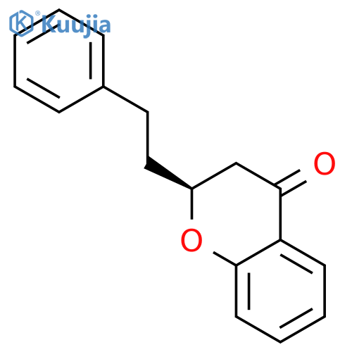 (S)-2-(2-phenylethyl)chroman-4-one structure