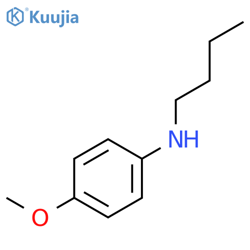 Benzenamine, N-butyl-4-methoxy- structure
