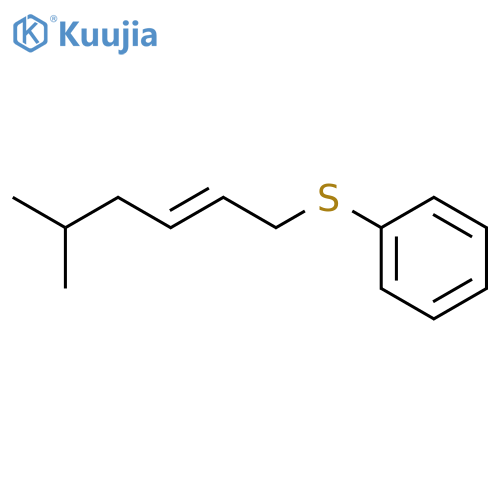 Benzene, [(5-methyl-2-hexenyl)thio]- structure