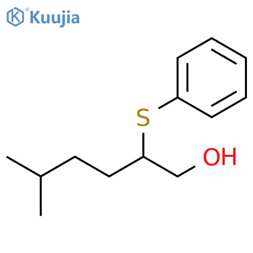 1-Hexanol, 5-methyl-2-(phenylthio)- structure