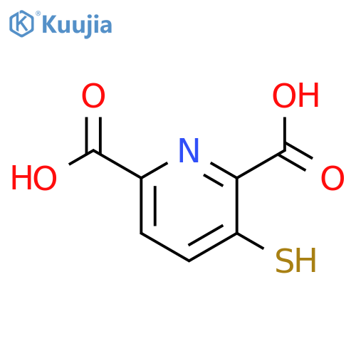 2,6-Pyridinedicarboxylic acid, 3-mercapto- structure