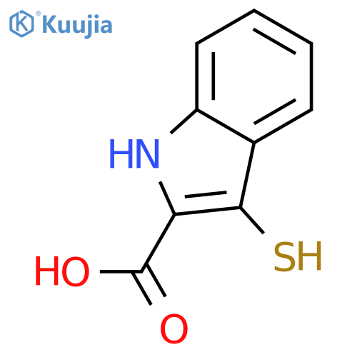 1H-Indole-2-carboxylic acid, 3-mercapto- structure