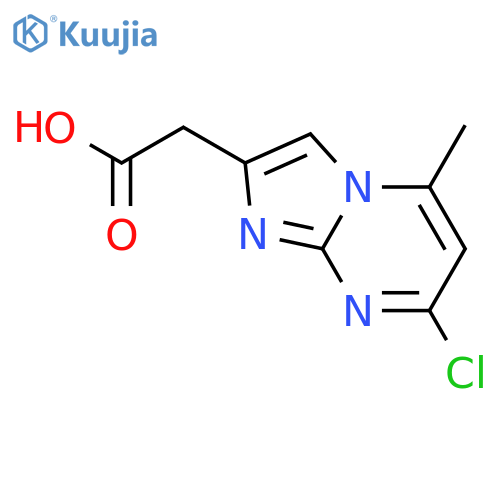 Imidazo[1,2-a]pyrimidine-2-acetic acid, 7-chloro-5-methyl- structure