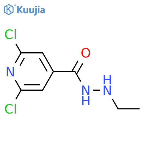 4-Pyridinecarboxylic acid, 2,6-dichloro-, 2-ethylhydrazide structure