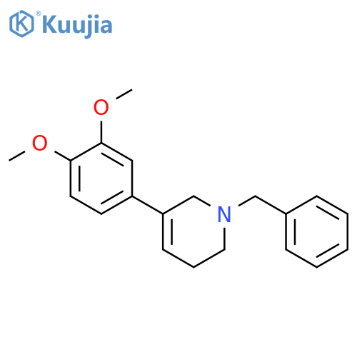 Pyridine, 3-(3,4-dimethoxyphenyl)-1,2,5,6-tetrahydro-1-(phenylmethyl)- structure