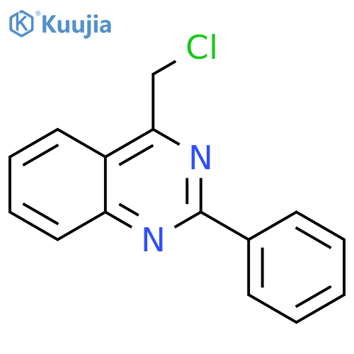 Quinazoline, 4-(chloromethyl)-2-phenyl- structure