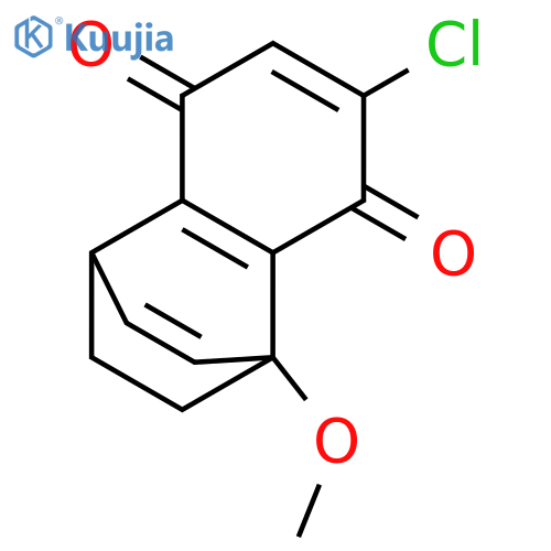 1,4-Ethanonaphthalene-5,8-dione, 7-chloro-1,4-dihydro-1-methoxy- structure