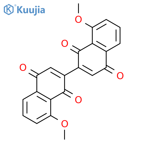 [2,2'-Binaphthalene]-1,1',4,4'-tetrone, 8,8'-dimethoxy- structure