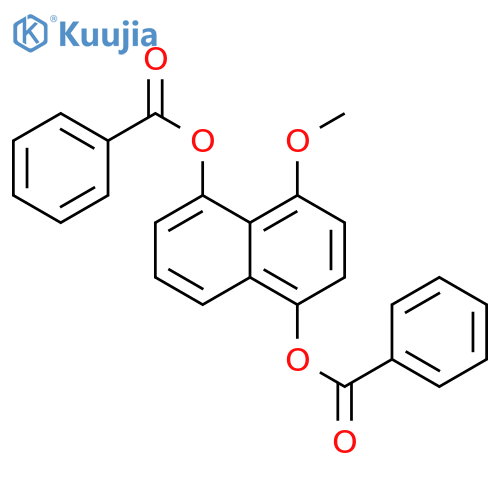 1,5-Naphthalenediol, 4-methoxy-, dibenzoate structure