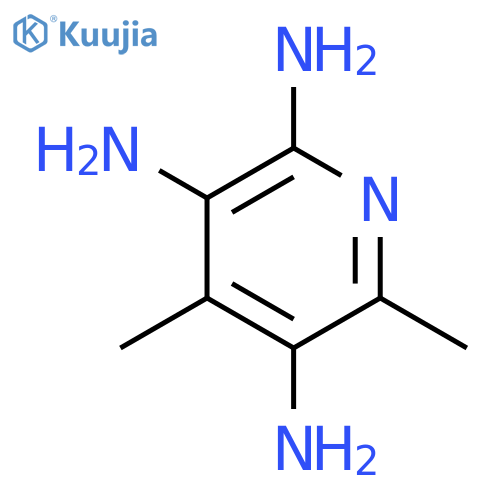 2,3,5-Pyridinetriamine, 4,6-dimethyl- structure
