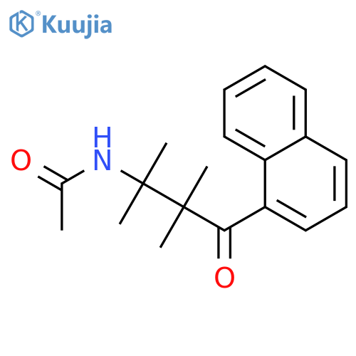 Acetamide, N-[1,1,2,2-tetramethyl-3-(1-naphthalenyl)-3-oxopropyl]- structure