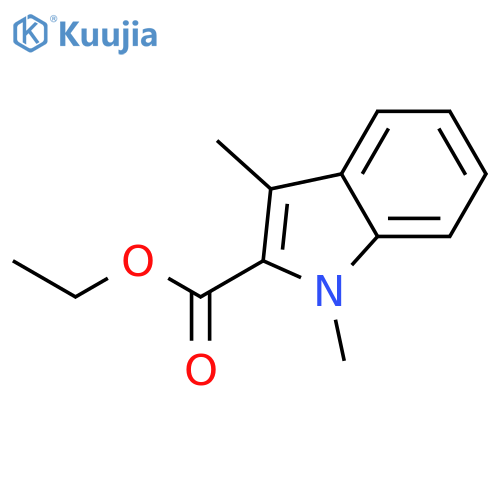 Ethyl 1,3-dimethyl-1H-indole-2-carboxylate structure