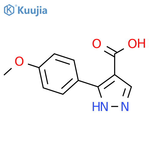 3-(4-methoxyphenyl)-1H-pyrazole-4-carboxylic Acid structure
