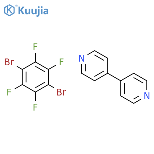 4,4'-Bipyridine, compd. with 1,4-dibromo-2,3,5,6-tetrafluorobenzene(1:1) structure
