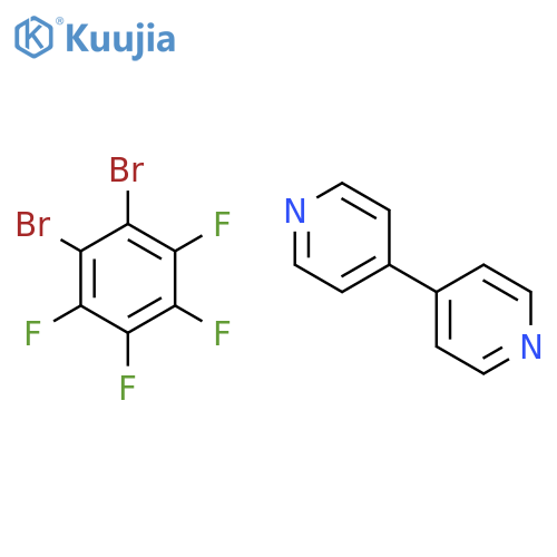 4,4'-Bipyridine, compd. with 1,2-dibromo-3,4,5,6-tetrafluorobenzene(1:1) structure