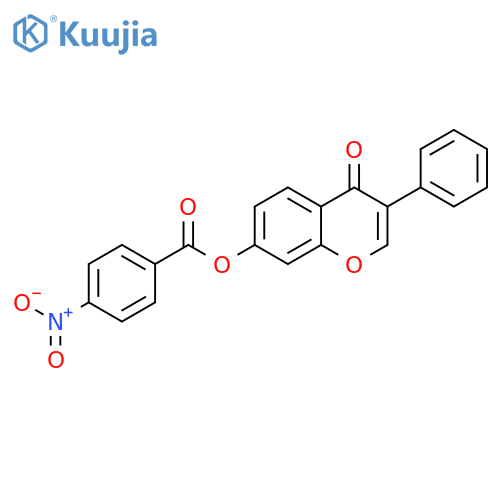 4-oxo-3-phenyl-4H-chromen-7-yl 4-nitrobenzoate structure