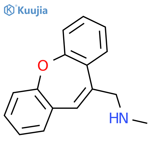Dibenz[b,f]oxepin-10-methanamine, N-methyl- structure