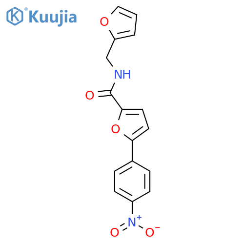 N-(furan-2-yl)methyl-5-(4-nitrophenyl)furan-2-carboxamide structure
