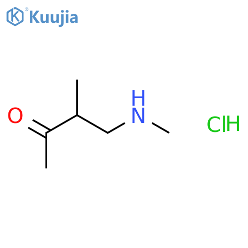 2-Butanone, 3-methyl-4-(methylamino)-, hydrochloride structure