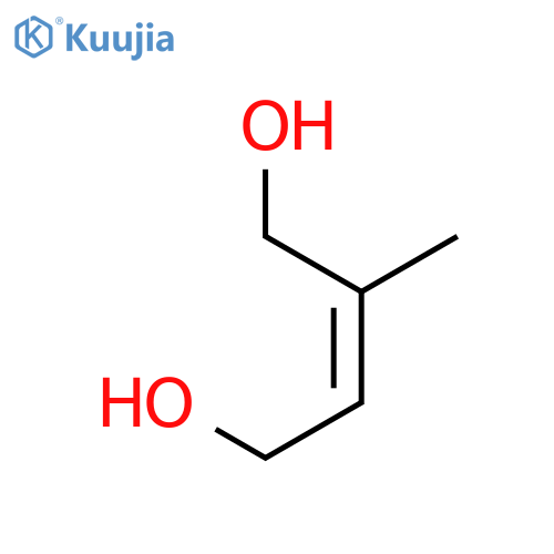 (E)-2-methyl but-2-ene-1,4-diol structure