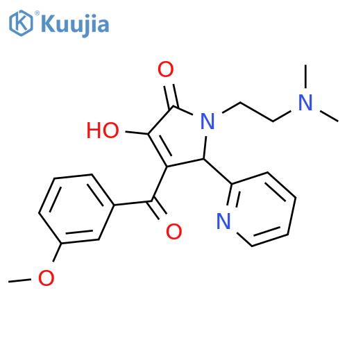 1-2-(dimethylamino)ethyl-3-hydroxy-4-(3-methoxybenzoyl)-5-(pyridin-2-yl)-2,5-dihydro-1H-pyrrol-2-one structure