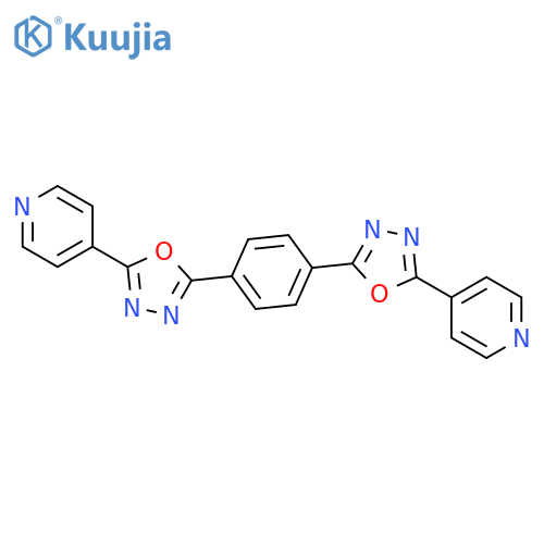 Pyridine, 4,4'-[1,4-phenylenebis(1,3,4-oxadiazole-5,2-diyl)]bis- structure