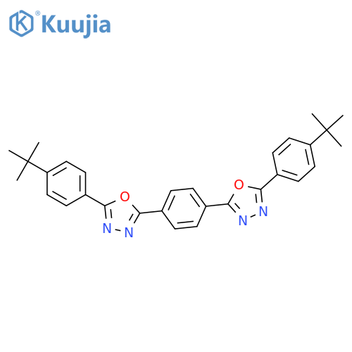 1,3,4-Oxadiazole, 2,2'-(1,4-phenylene)bis[5-[4-(1,1-dimethylethyl)phenyl]- structure