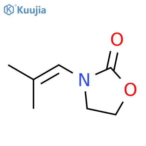 2-OXAZOLIDINONE, 3-(2-METHYL-1-PROPENYL)- structure