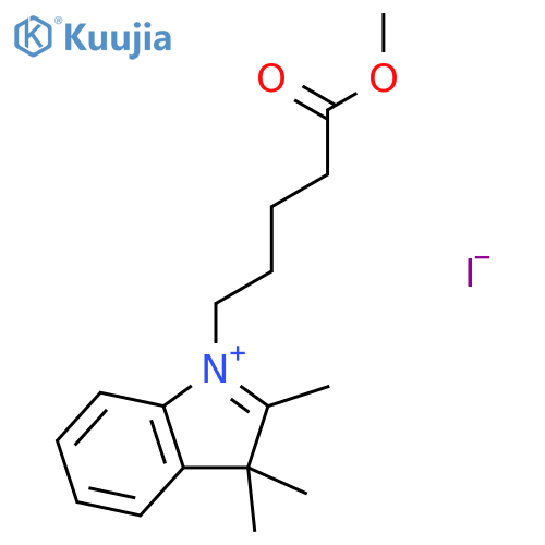 3H-INDOLIUM, 1-(5-METHOXY-5-OXOPENTYL)-2,3,3-TRIMETHYL-, IODIDE structure