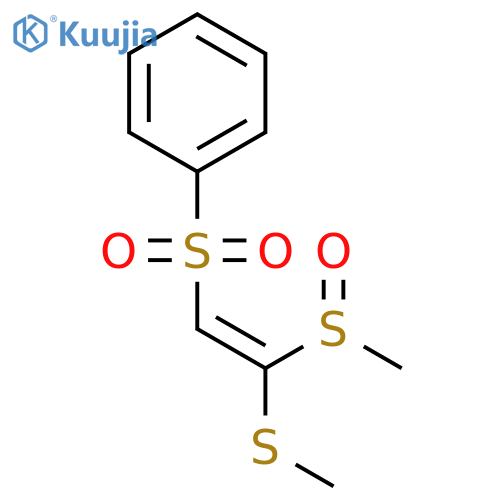 Benzene, [[2-(methylsulfinyl)-2-(methylthio)ethenyl]sulfonyl]-, (Z)- structure