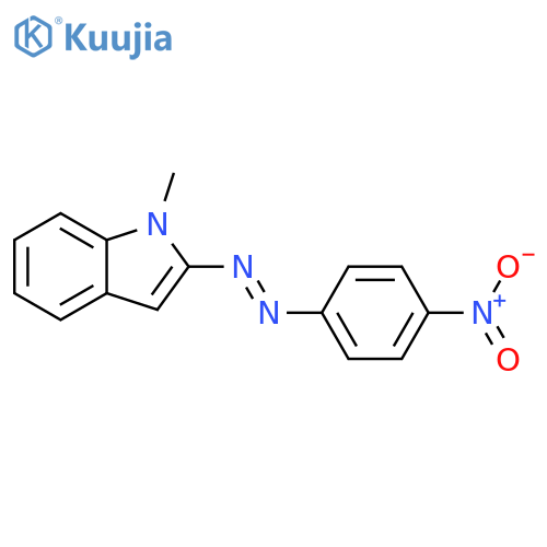 1H-Indole, 1-methyl-2-[(4-nitrophenyl)azo]- structure