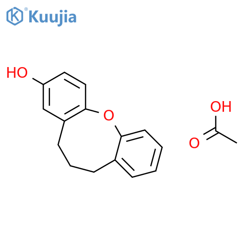 5H-Dibenz[b,g]oxocin-3-ol, 6,7-dihydro-, acetate structure