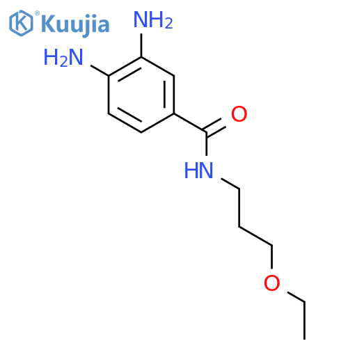 BENZAMIDE, 3,4-DIAMINO-N-(3-ETHOXYPROPYL)- structure