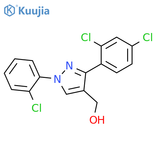 (3-(2,4-DICHLOROPHENYL)-1-(2-CHLOROPHENYL)-1H-PYRAZOL-4-YL)METHANOL structure