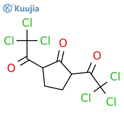 Cyclopentanone, 2,5-bis(trichloroacetyl)- structure