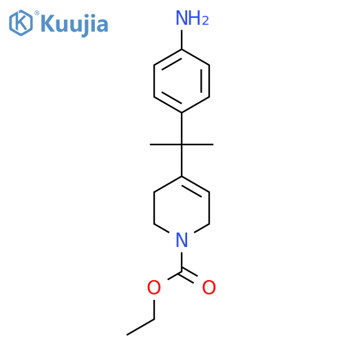 4-[1-Methyl-1-(4-amino-phenyl)-ethyl]-3,6-dihydro-2H-pyridine-1-carboxylic Acid Ethyl Ester structure