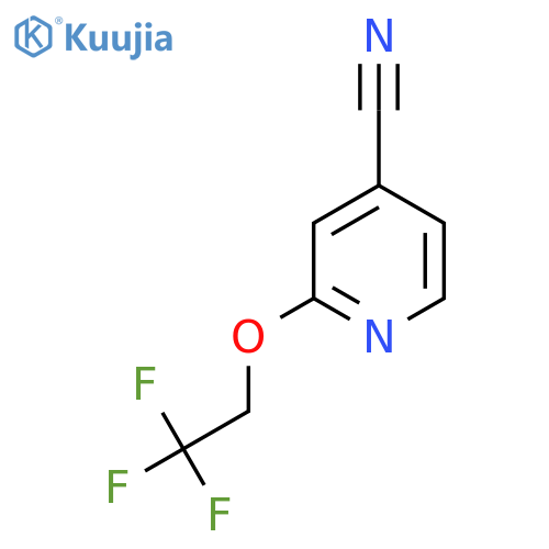 2-(2,2,2-Trifluoroethoxy)pyridine-4-carbonitrile structure