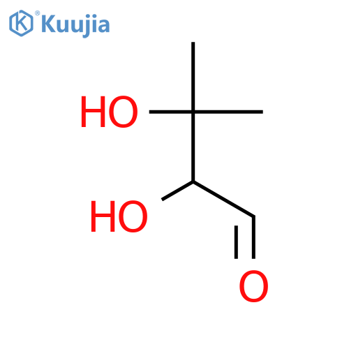 Butanal, 2,3-dihydroxy-3-methyl- structure