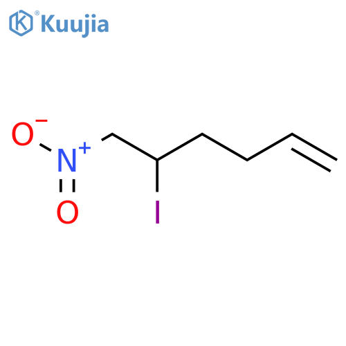 1-Hexene, 5-iodo-6-nitro- structure