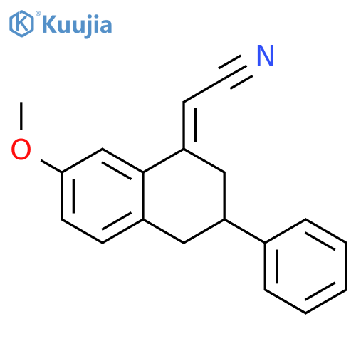 2-(7-Methoxy-3-phenyl-3,4-dihydronaphthalen-1(2H)-ylidene)acetonitrile structure