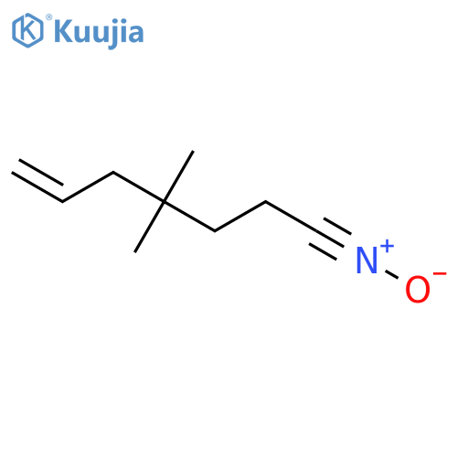 6-Heptenenitrile, 4,4-dimethyl-, N-oxide structure