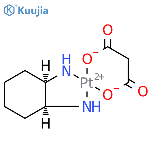 Platinum, (1,2-cyclohexanediamine-n,n')[propanedioato(2-)-o,o']-, [sp-4-3-(cis)]- structure