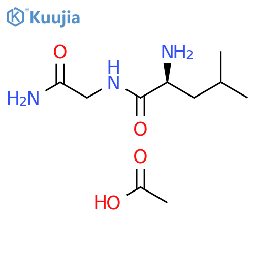 Glycinamide, L-leucyl-, monoacetate structure