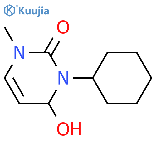 2(1H)-Pyrimidinone, 3-cyclohexyl-3,4-dihydro-4-hydroxy-1-methyl- structure