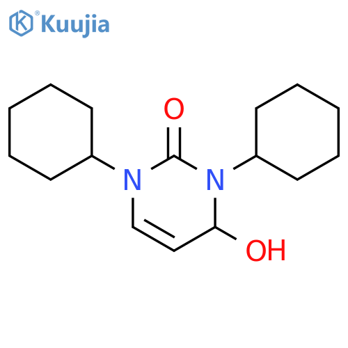2(1H)-Pyrimidinone, 1,3-dicyclohexyl-3,4-dihydro-4-hydroxy- structure